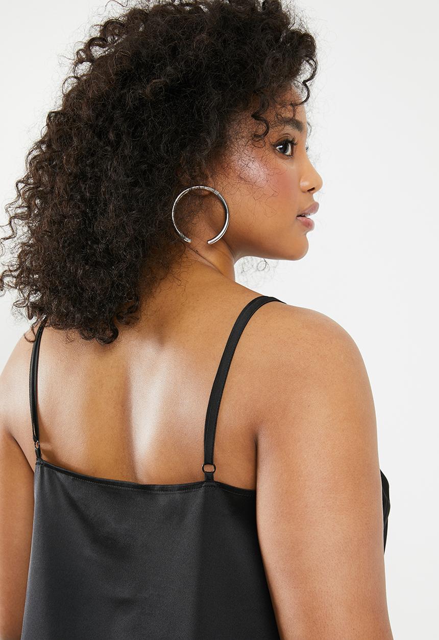 Missguided - Plus size slip dress-co-ord - black