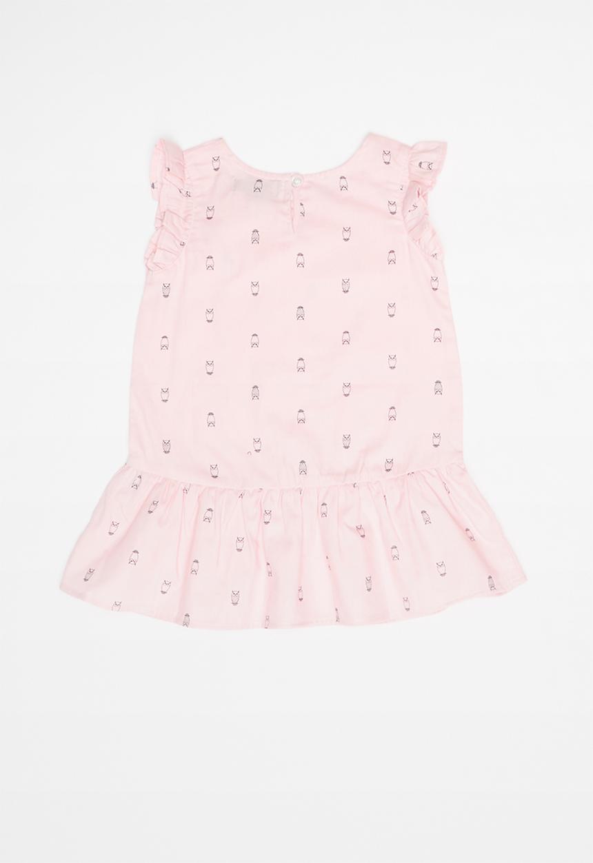 POLO - Olivia printed blouse - pink & navy 
