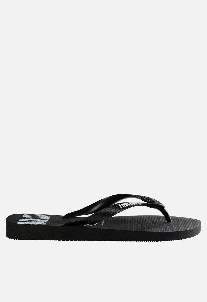 Havaianas - Top stripes logo flip flop - black