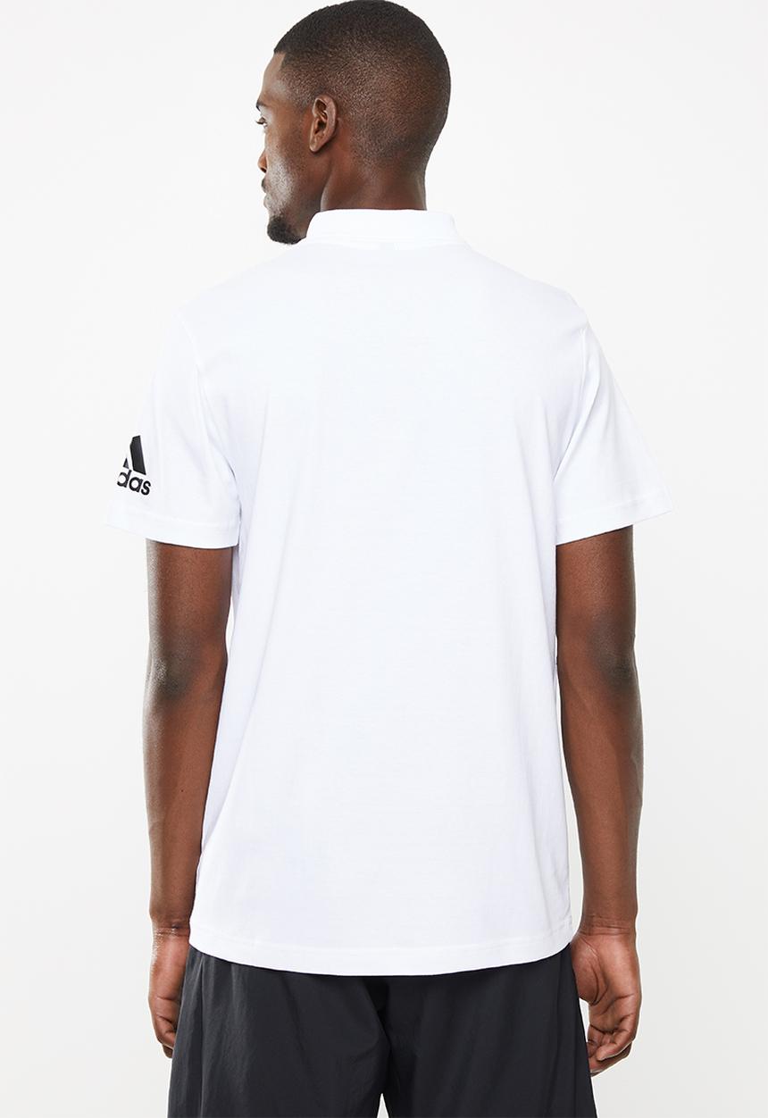 adidas Performance - Mens plain polo - white