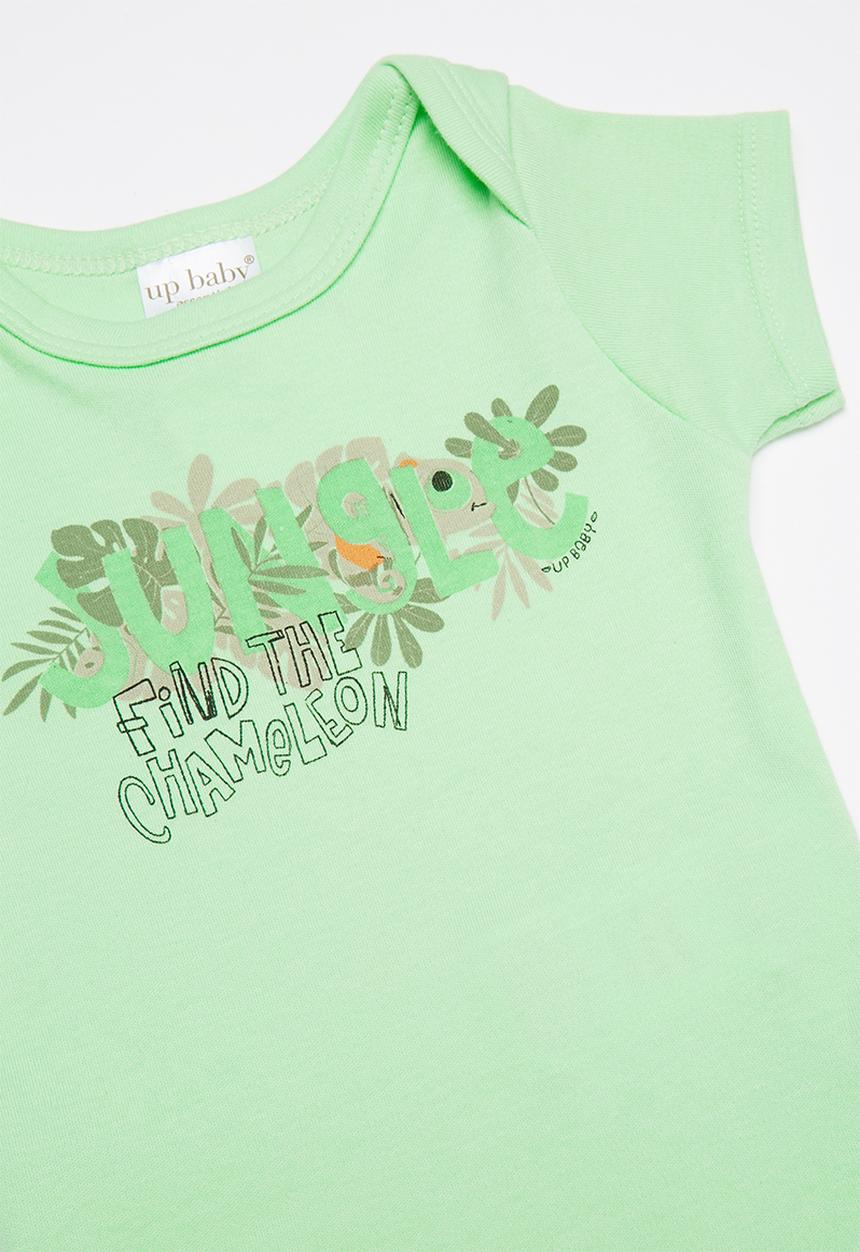 UP Baby - Soft jersey bodysuit - green