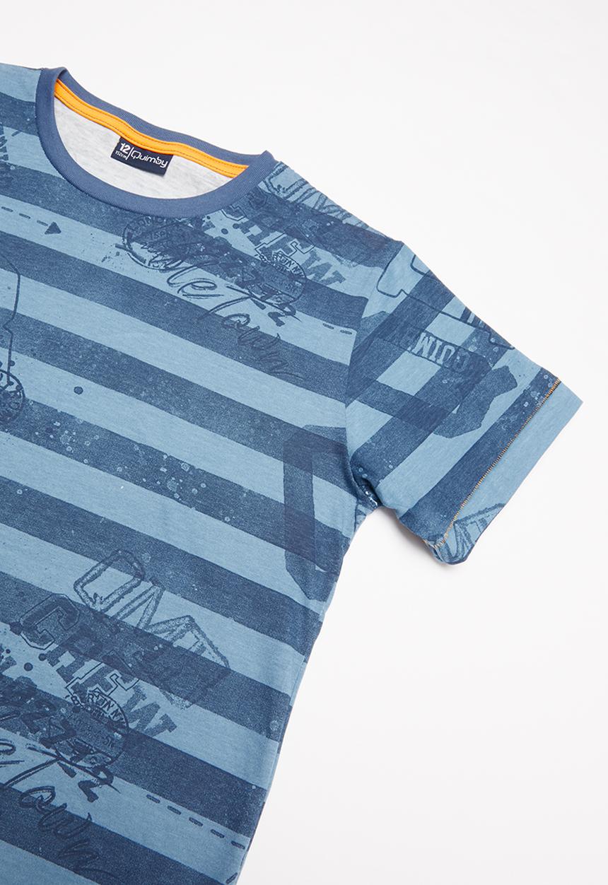 Quimby - Single jersey T-shirt - blue
