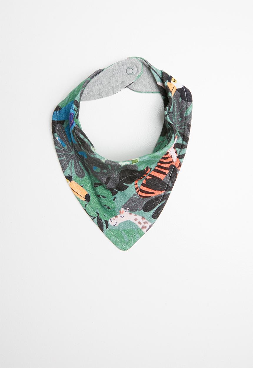 UP Baby - Double face soft jersey bib - multi