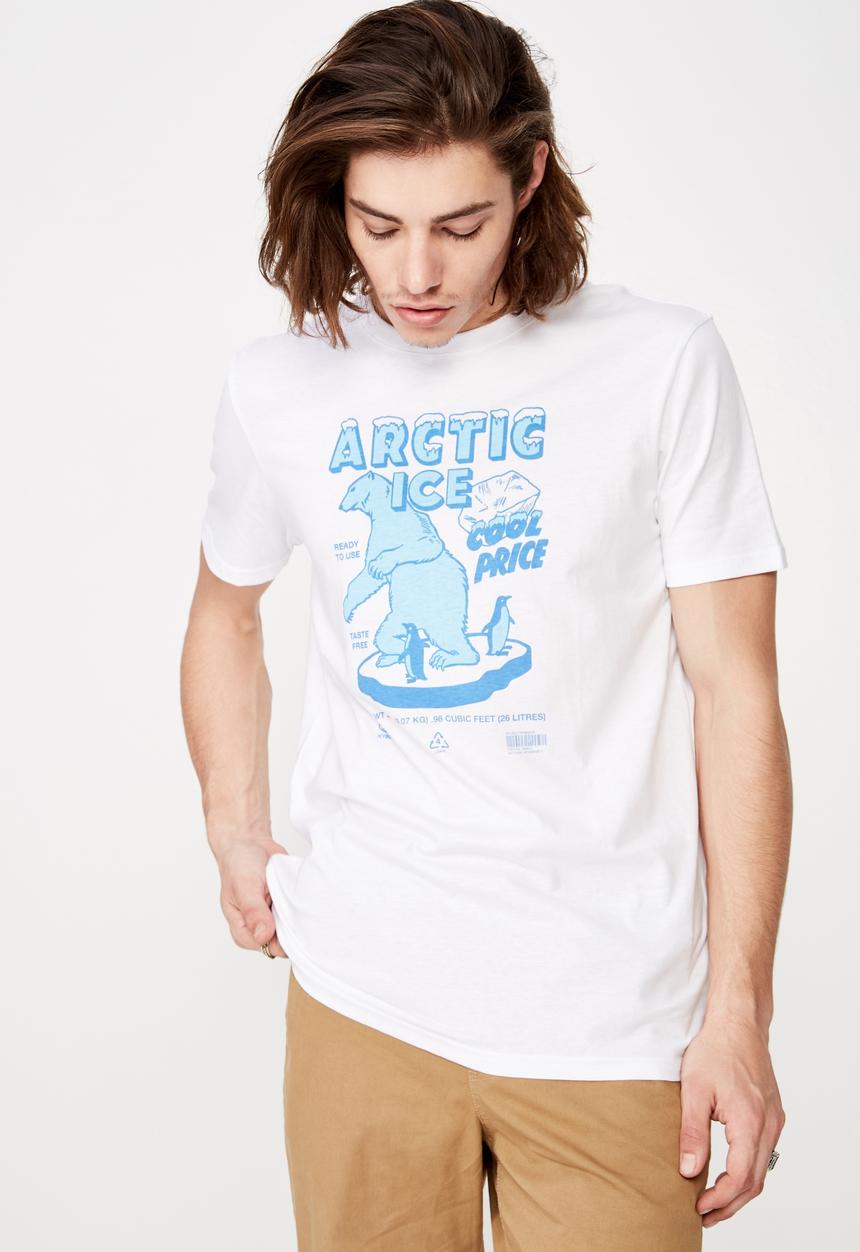 Factorie - Slim graphic T-shirt - white 