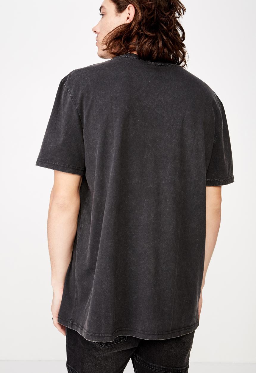 Factorie - Regular fit graphic tee - black