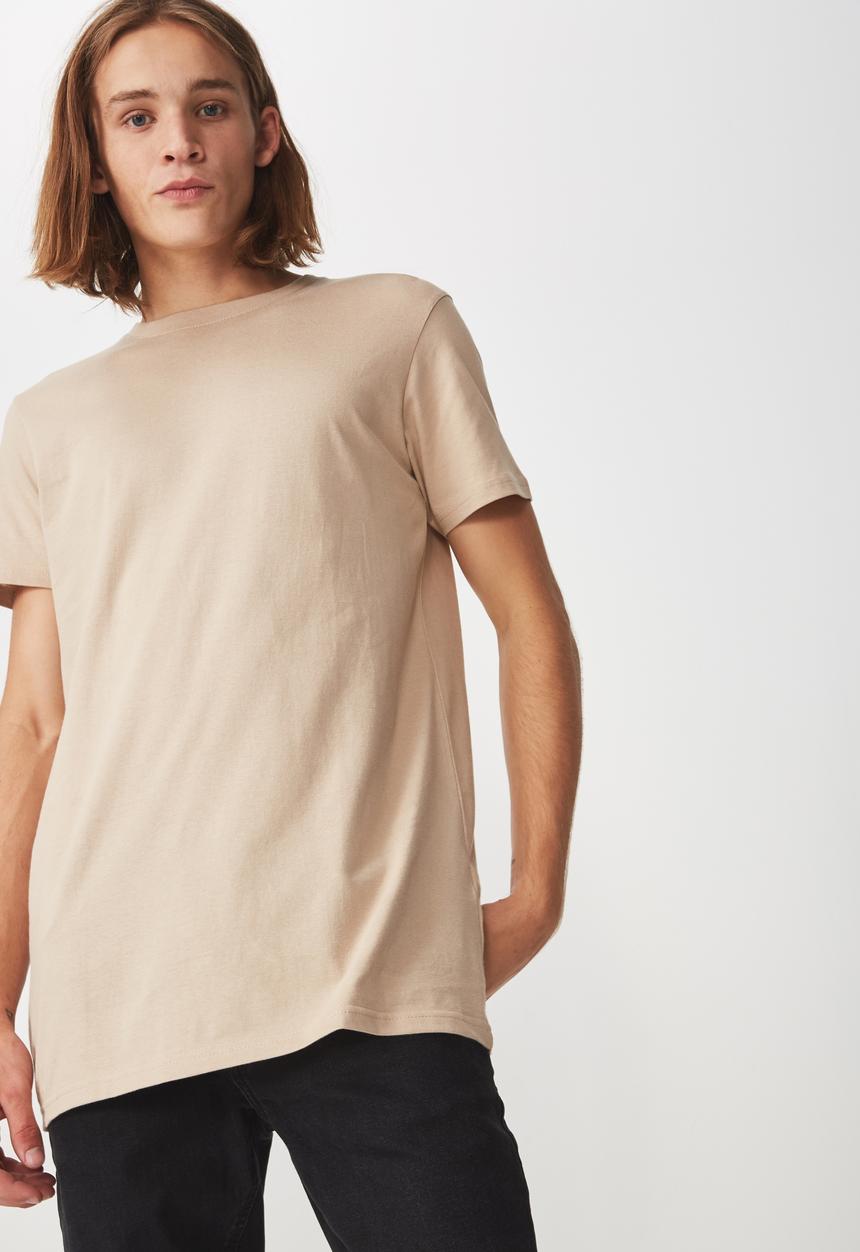 Factorie - Longline T-shirt - beige