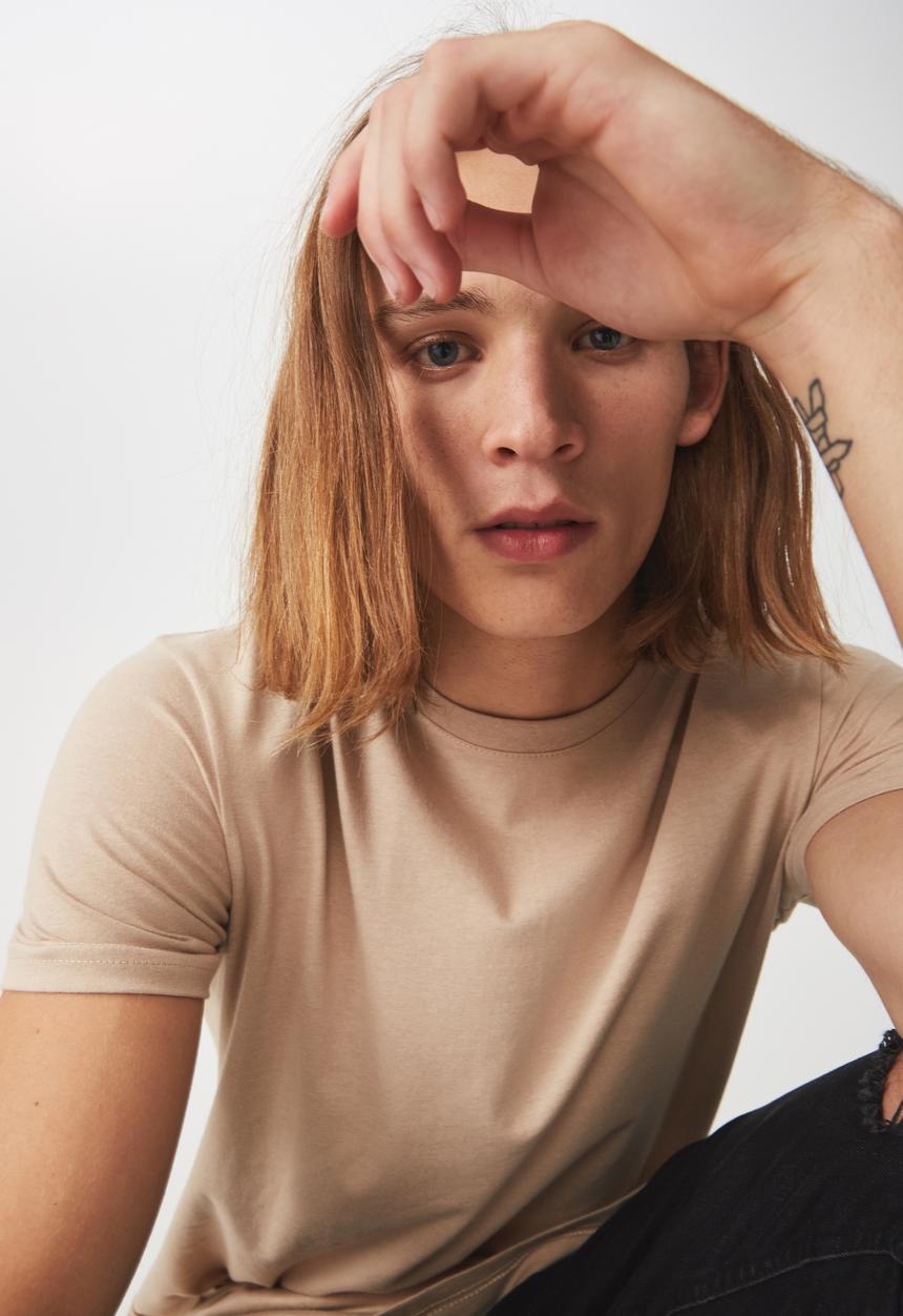 Factorie - Longline T-shirt - beige