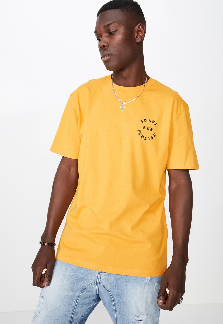Factorie - Graphic T-shirt - yellow 