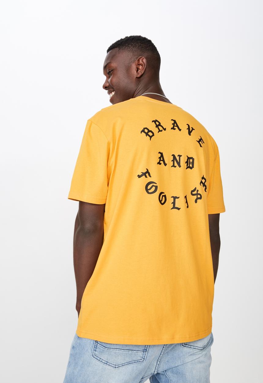 Factorie - Graphic T-shirt - yellow 