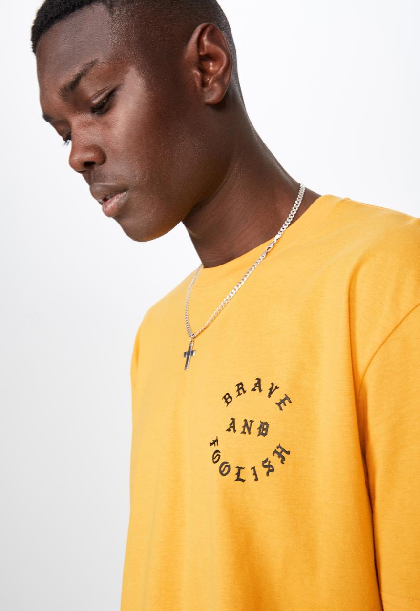 Factorie - Graphic T-shirt - yellow 