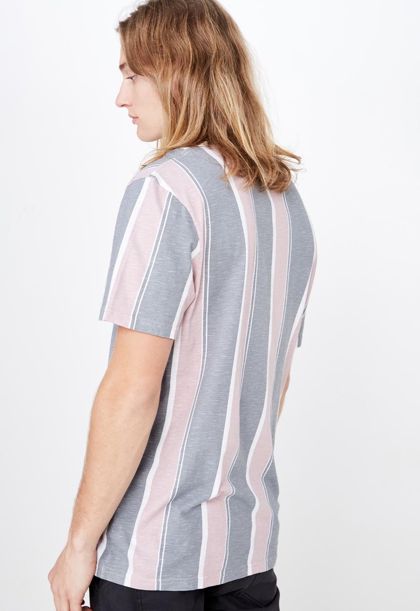 Factorie - Embroidered stripe T-shirt - multi