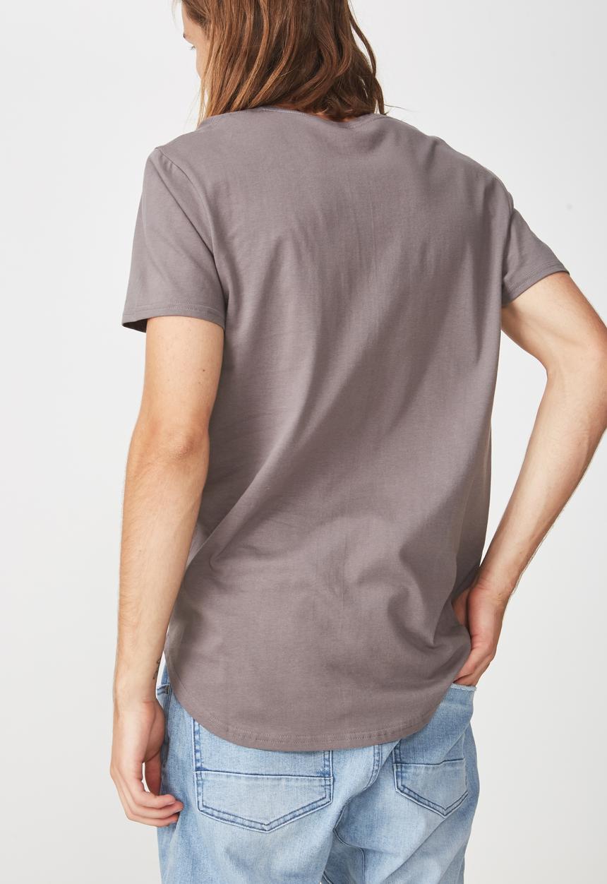 Factorie - Curved hem tee - grey