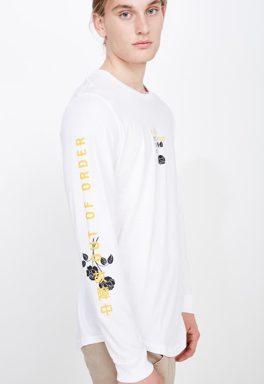 Factorie - Curved graphic tee - multi