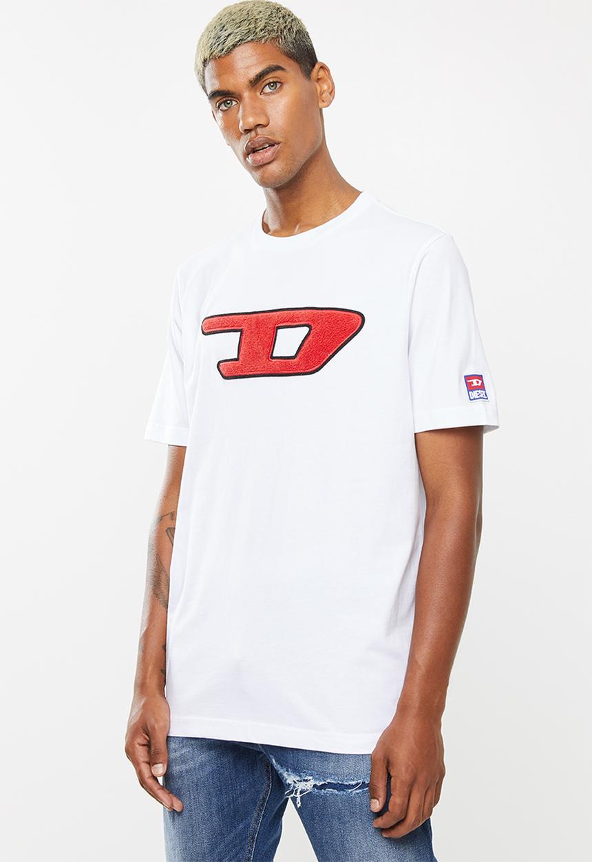 Diesel  - T-division-d maglietta short sleeve tee - white