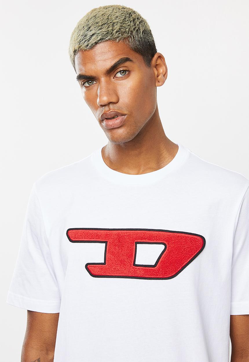 Diesel  - T-division-d maglietta short sleeve tee - white