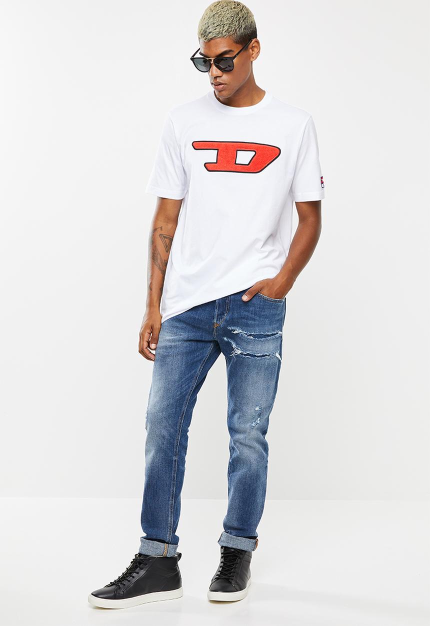Diesel  - Tepphar-x l.32 pantaloni carrot leg jeans - blue