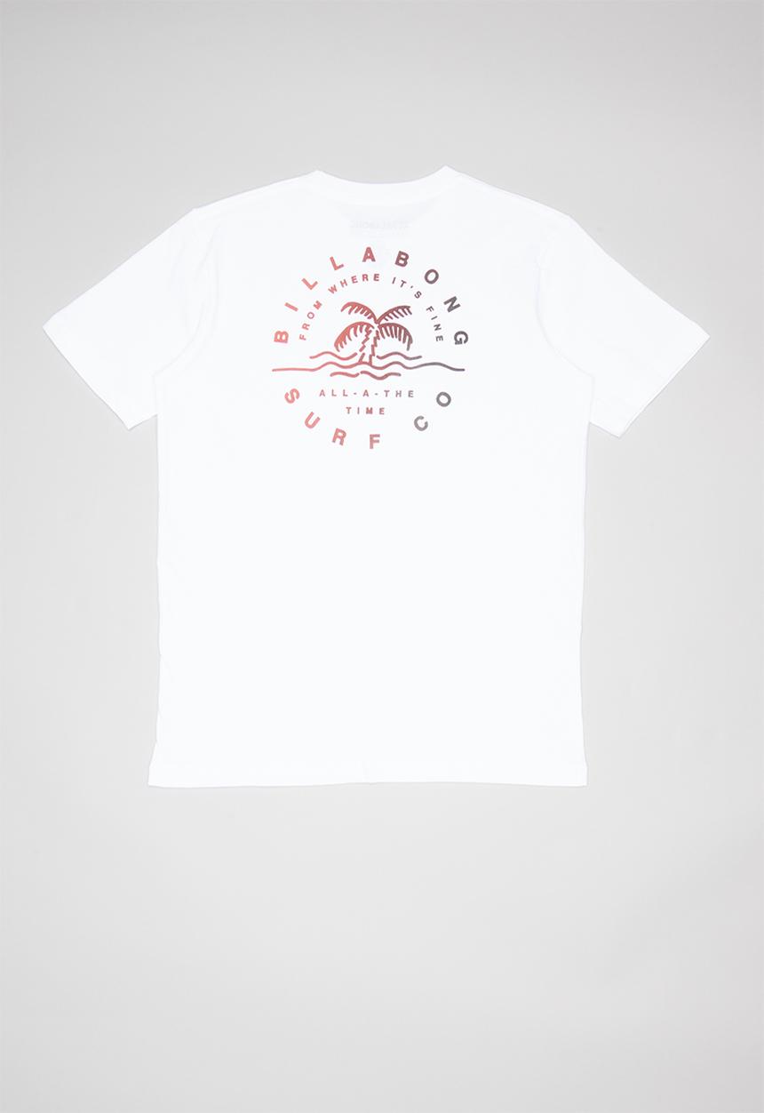 Billabong  - Where it’s fine short sleeve tee - white