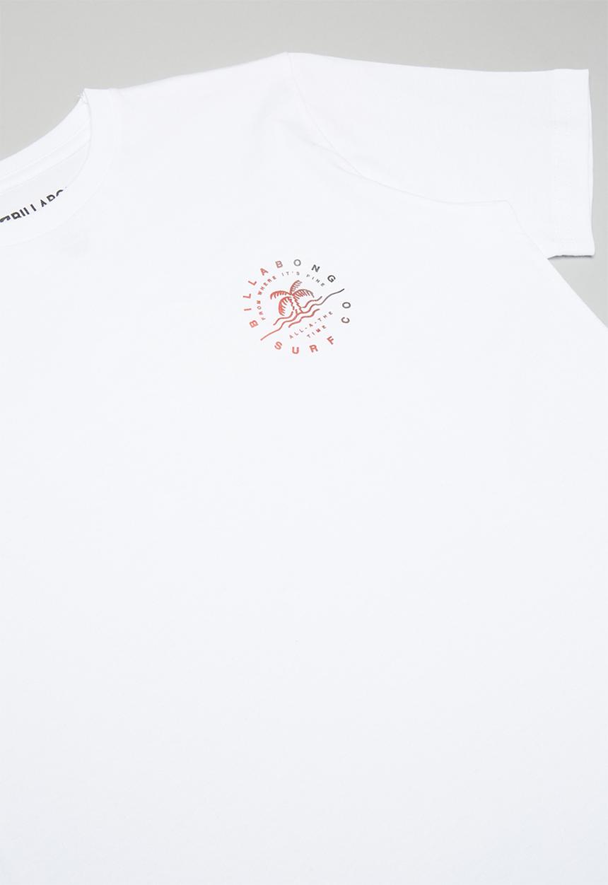Billabong  - Where it’s fine short sleeve tee - white