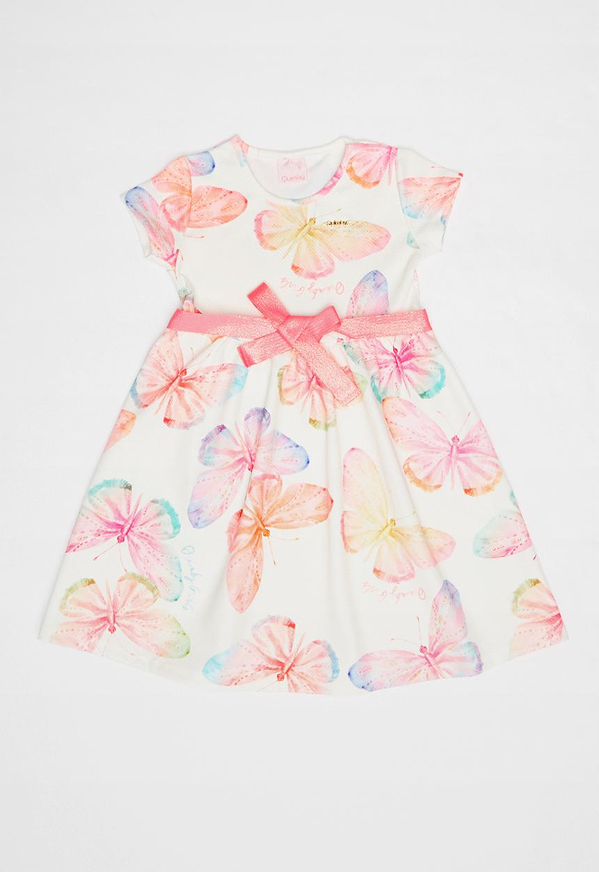 Quimby - Jacquard jersey dress - white