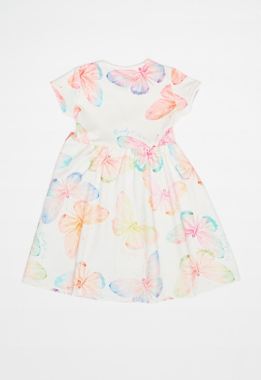 Quimby - Jacquard jersey dress - white