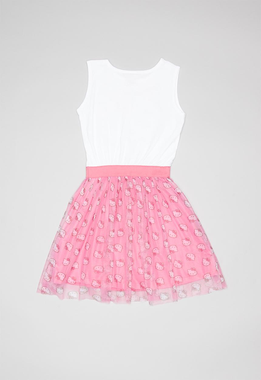 Hello Kitty - Single jersey dress with sublimated tulle - multi 