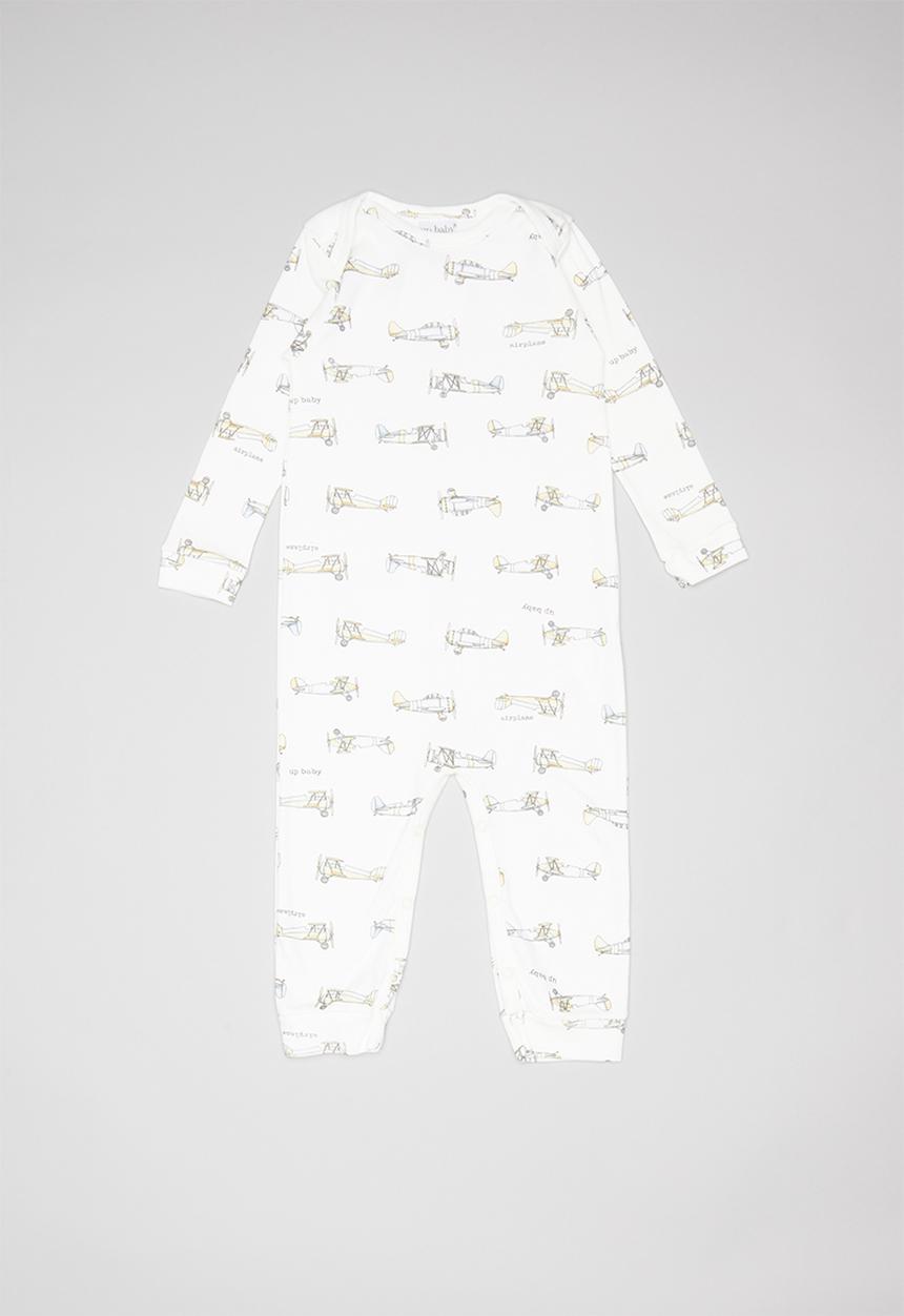 UP Baby - Soft jersey romper - off white