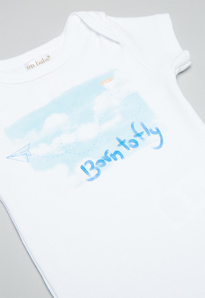 UP Baby - Soft jersey bodysuit - white