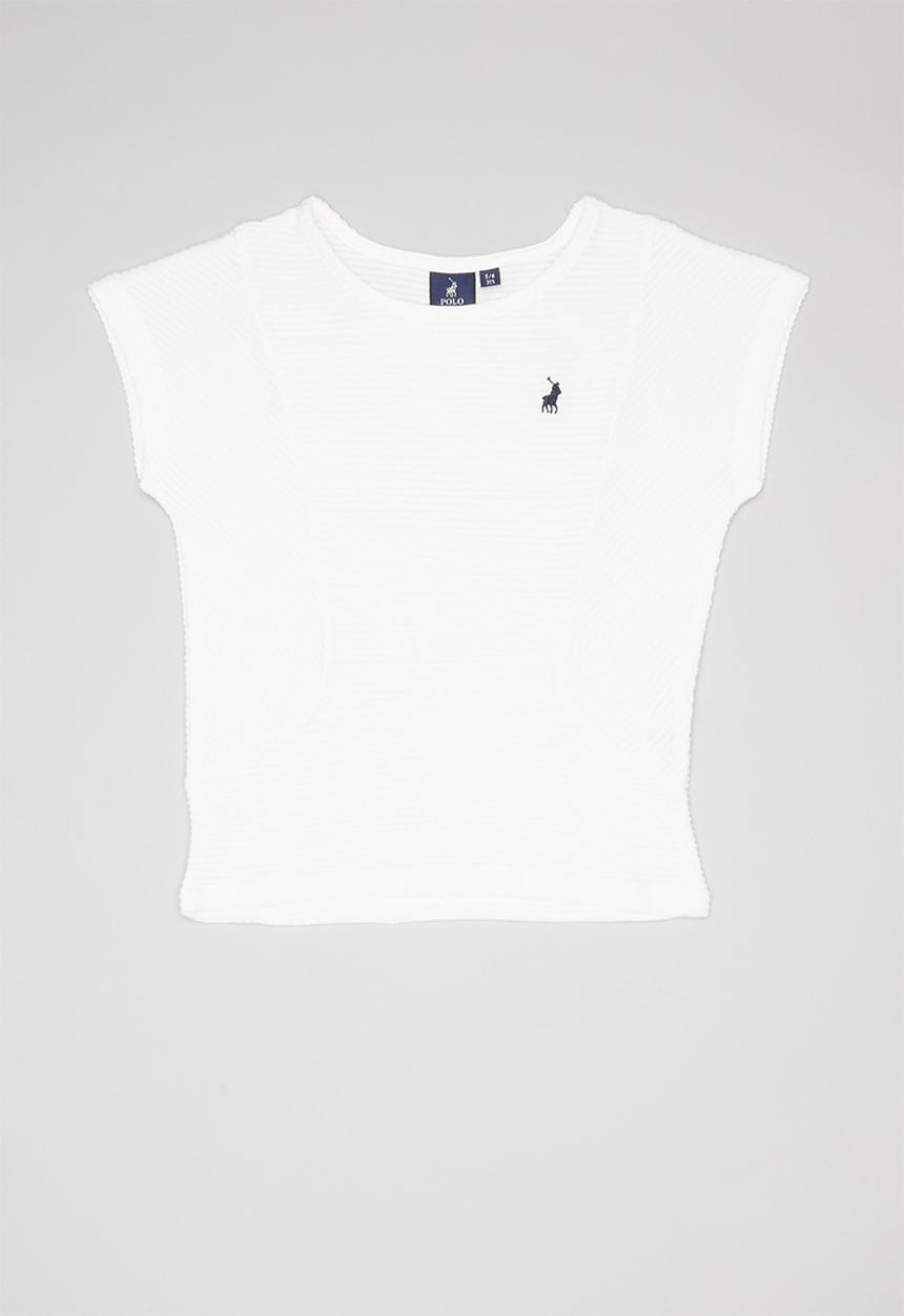 POLO - Candice knitted blouse - white