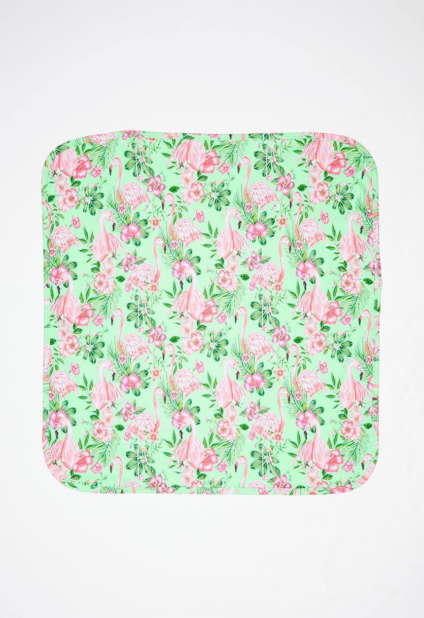 UP Baby - Soft jersey blanket - green & pink