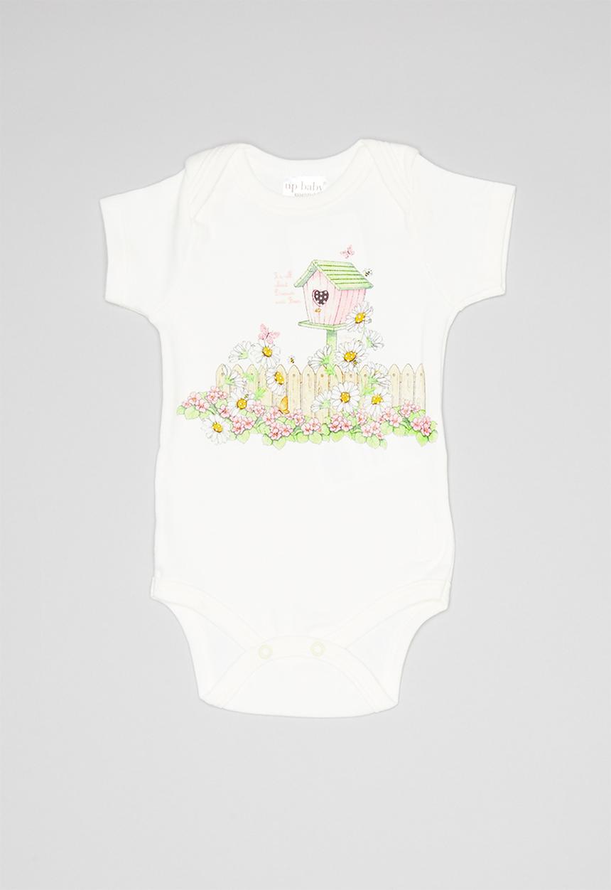 UP Baby - Soft jersey bodysuit - off white