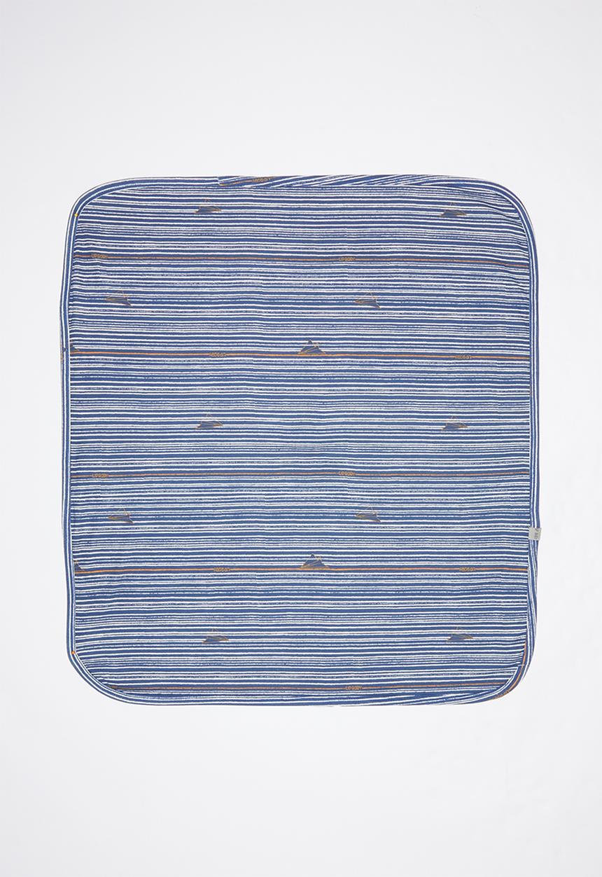 UP Baby - Soft jersey blanket - blue & white