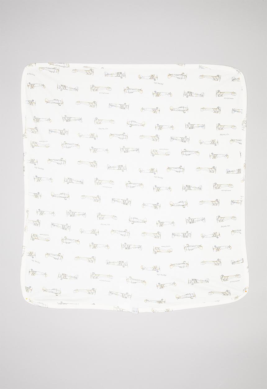 UP Baby - Soft jersey blanket - white