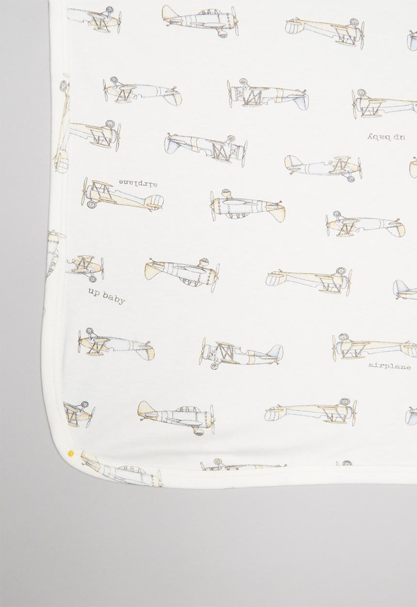 UP Baby - Soft jersey blanket - white