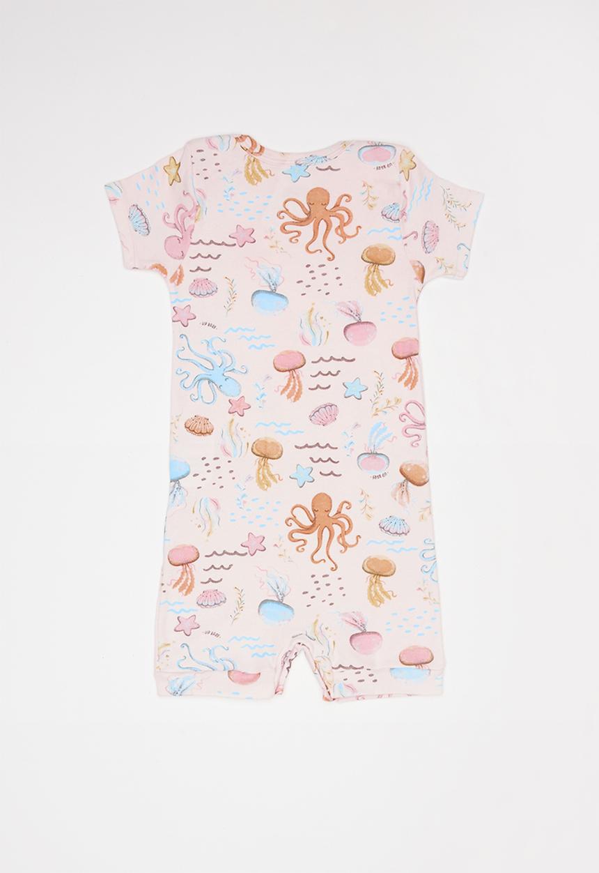 UP Baby - Soft jersey  romper - light pink