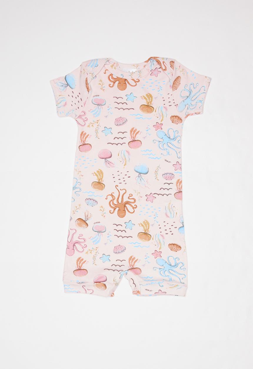 UP Baby - Soft jersey  romper - light pink