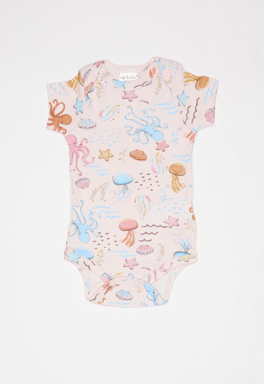 UP Baby - Soft jersey bodysuit - pink