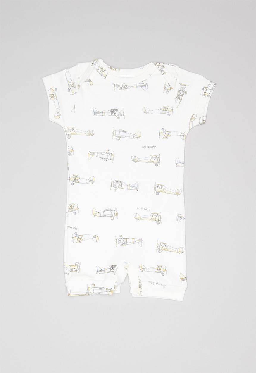 UP Baby - Soft jersey romper - off white