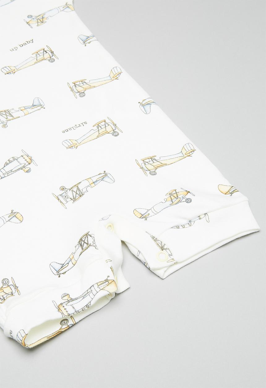 UP Baby - Soft jersey romper - off white