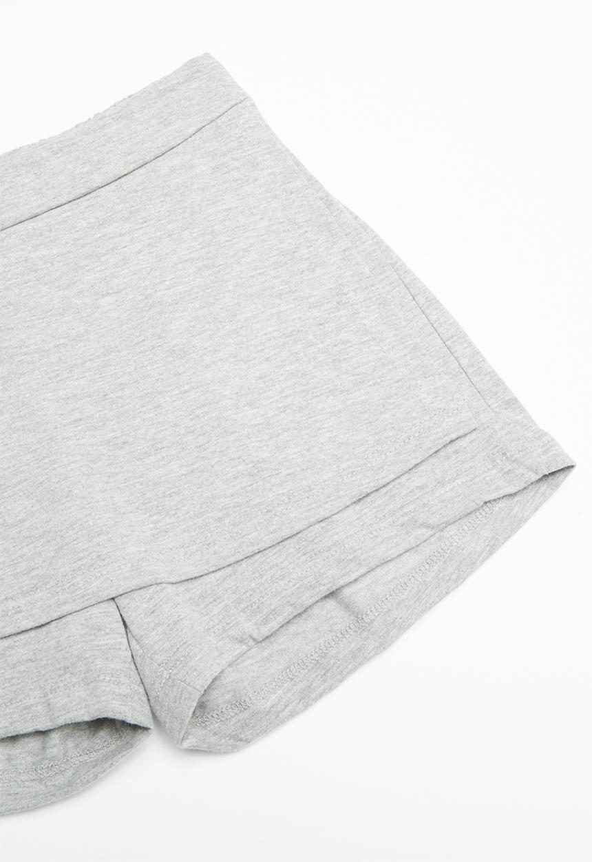 Bee Loop - Single jersey top and sweatshorts set - navy & grey