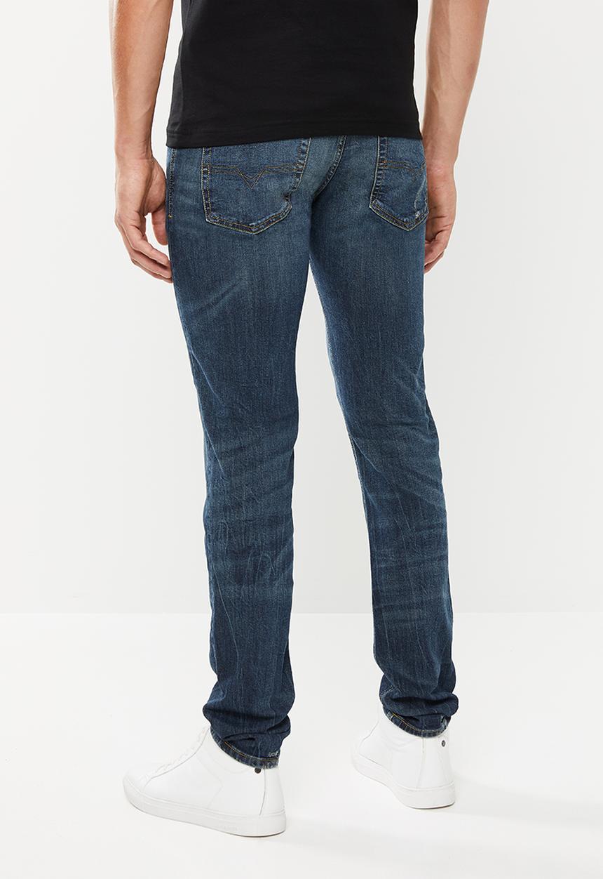 Diesel  - Sleenker-x 5 pocket skinny jeans - blue