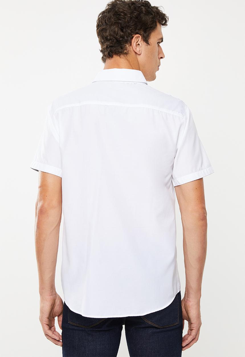 STYLE REPUBLIC - Frantz zip detail shirt - white