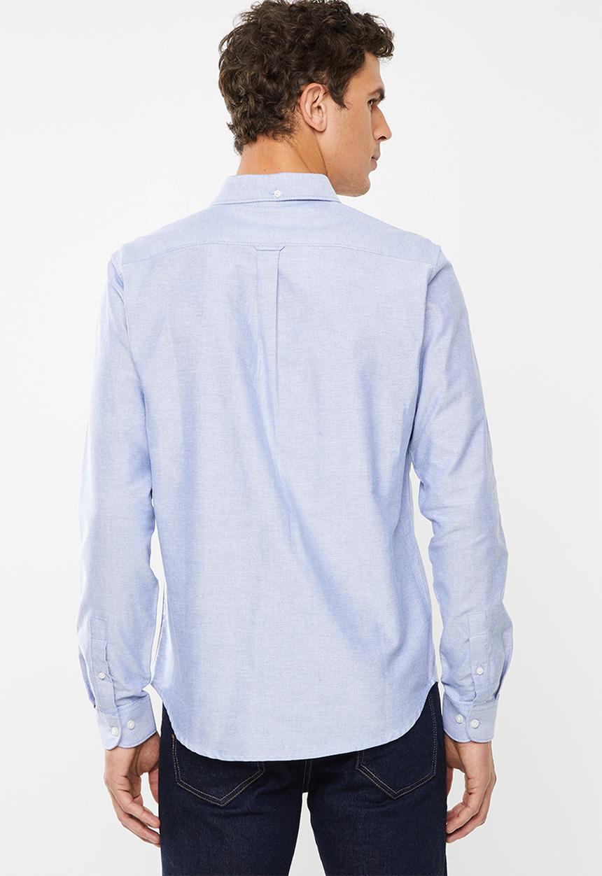New Look - New oxford long sleeve shirt - blue
