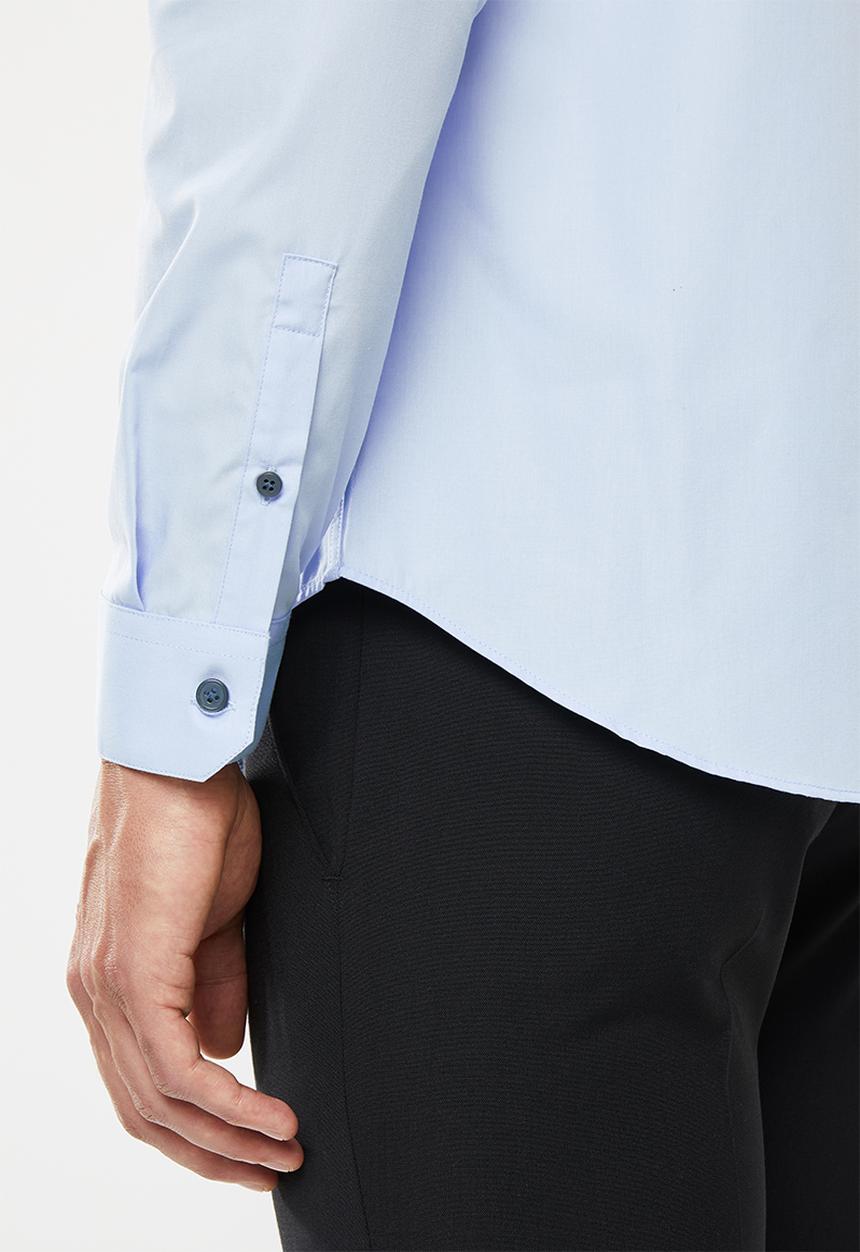 New Look - New poplin long sleeve shirt - blue 