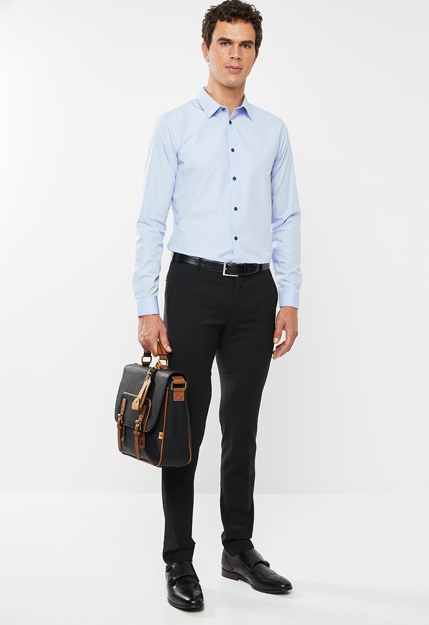 New Look - New poplin long sleeve shirt - blue 