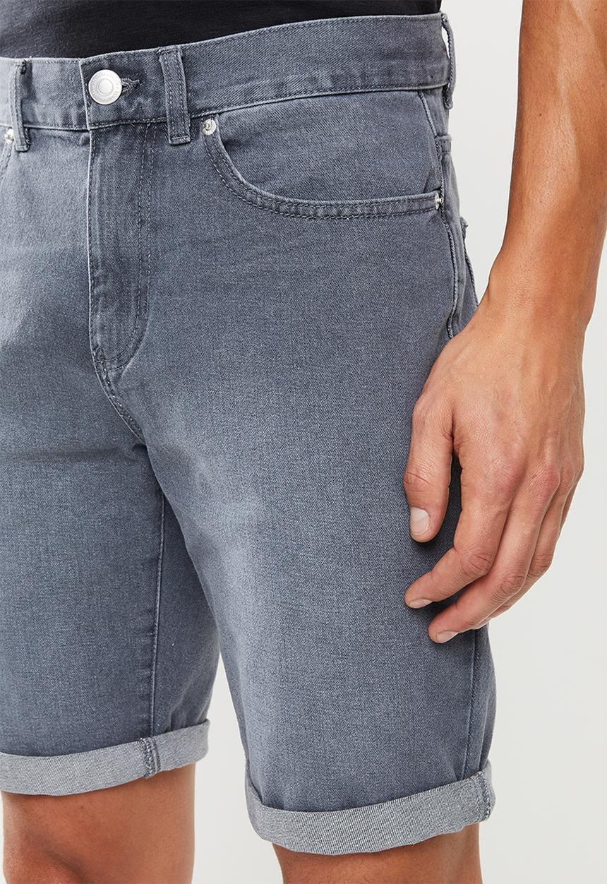 New Look - Denim shorts - grey