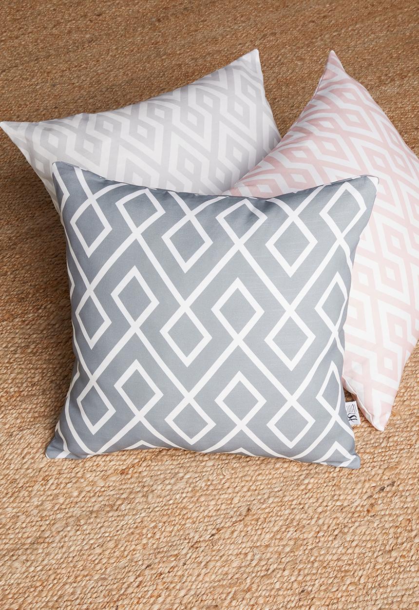 Sixth Floor - Gem cushion cover - light grey