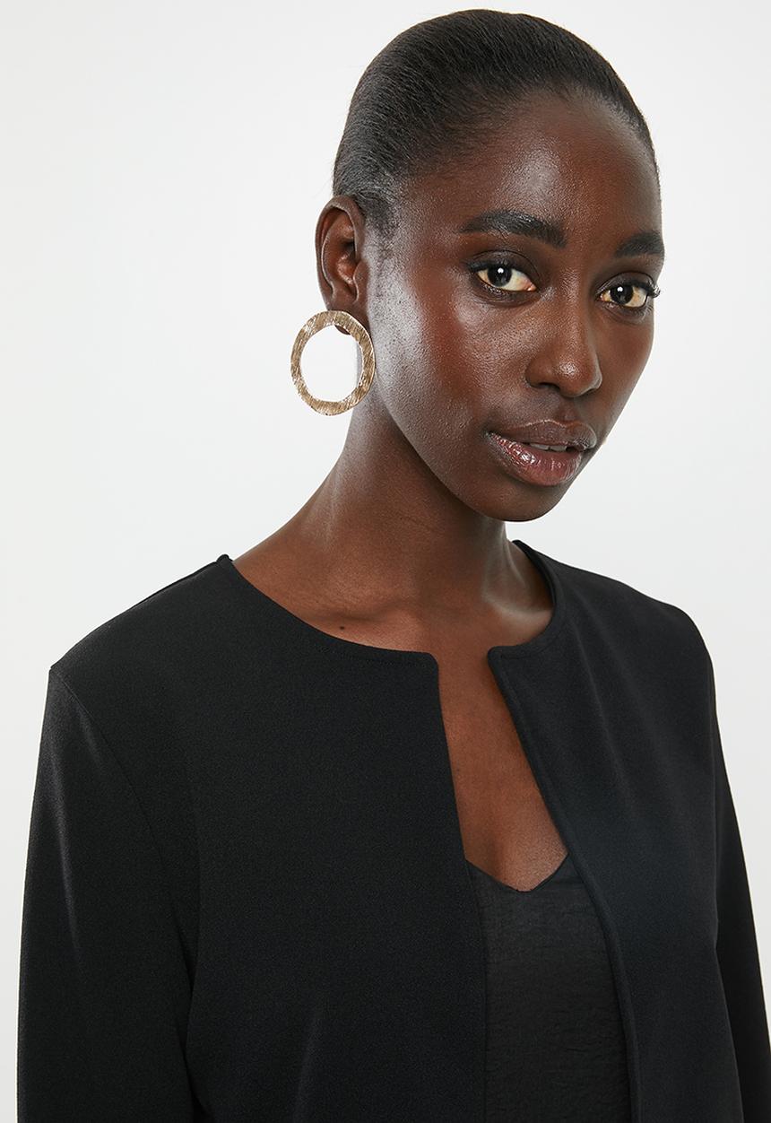 New Look - Frill sleeve jacket - black