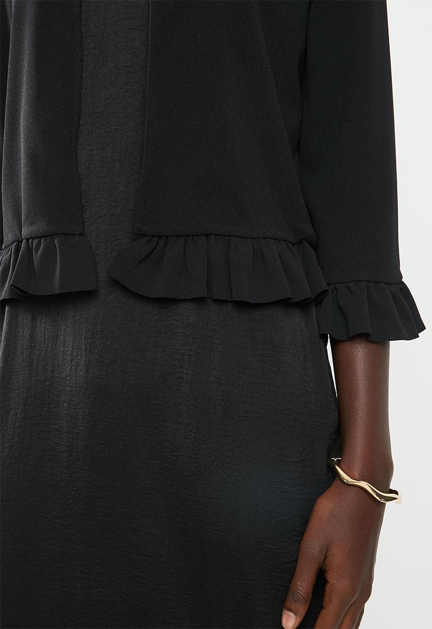New Look - Frill sleeve jacket - black