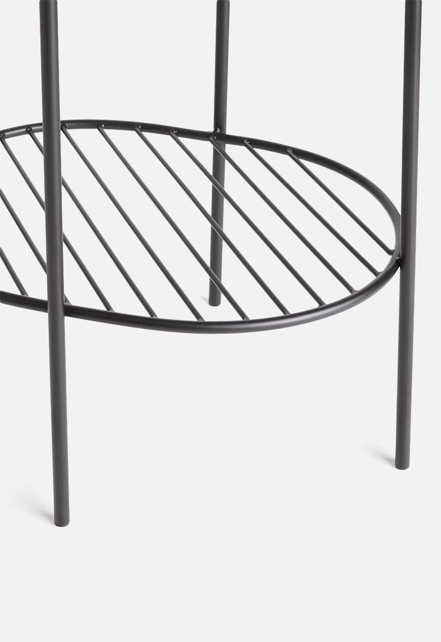 Sixth Floor - Valor oval side table - black