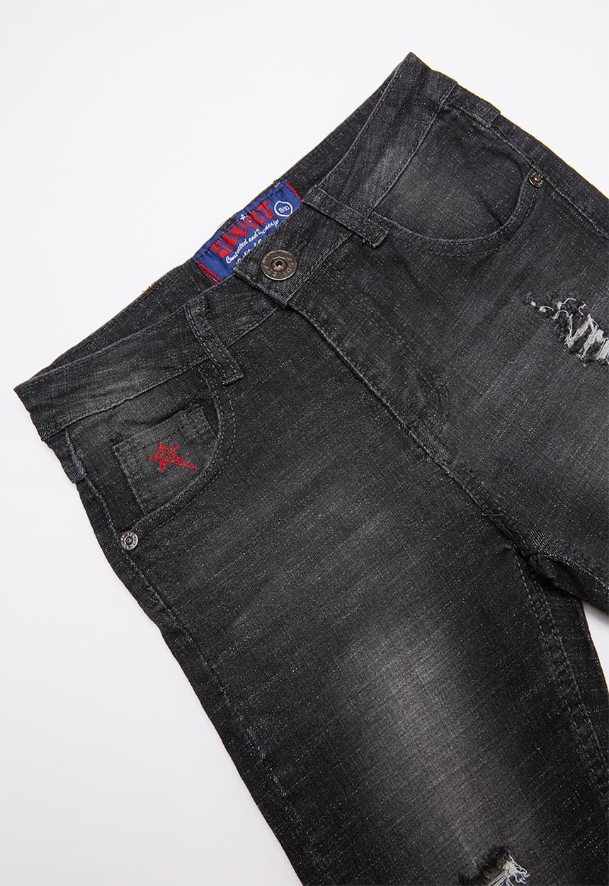 SOVIET - B verratti denim short - black